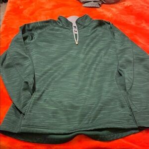 Womens Green Quarter-Zip